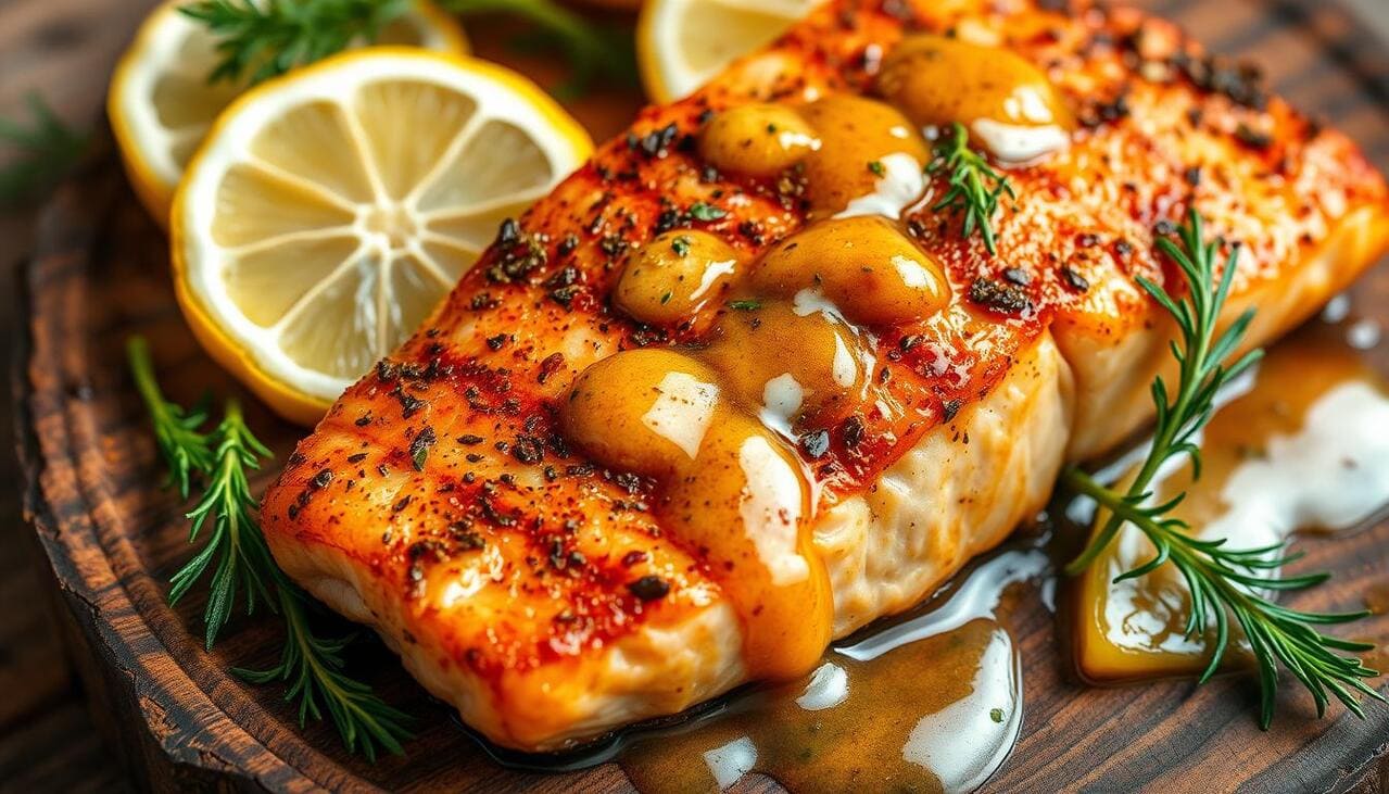 Saumon aux épices et citron riche en oméga-3
